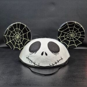 Disney Parks Jack Skellington Nightmare Before Xmas Glow In The Dark Ear Hat